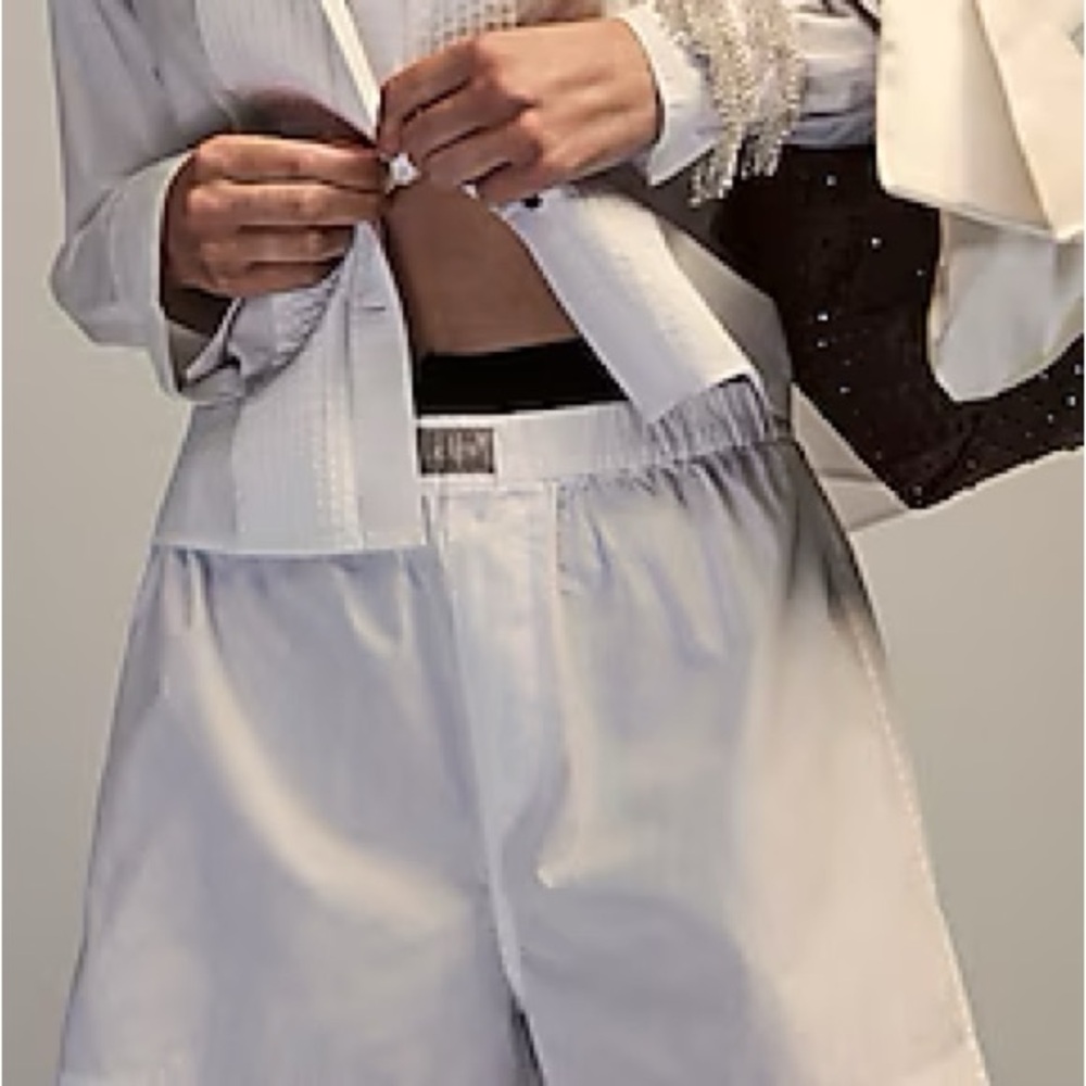 J.Crew White Poplin‎ Boxer NWOT